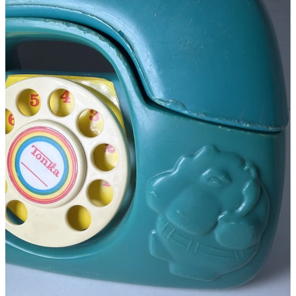 Vintage Tonka Rotary Tote-a-Phone Kids Play Telephone